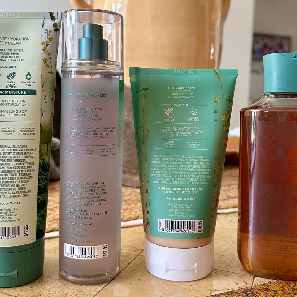 Rare Bath & Body Works CHASING FIREFLIES 4 PC Body Care Gift Bag discontinued - Picture 7 of 7